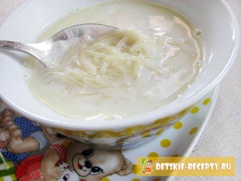 11 рецептов молочных супов для детей