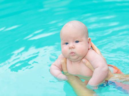 Обучение плаванию и нырянию малышей!