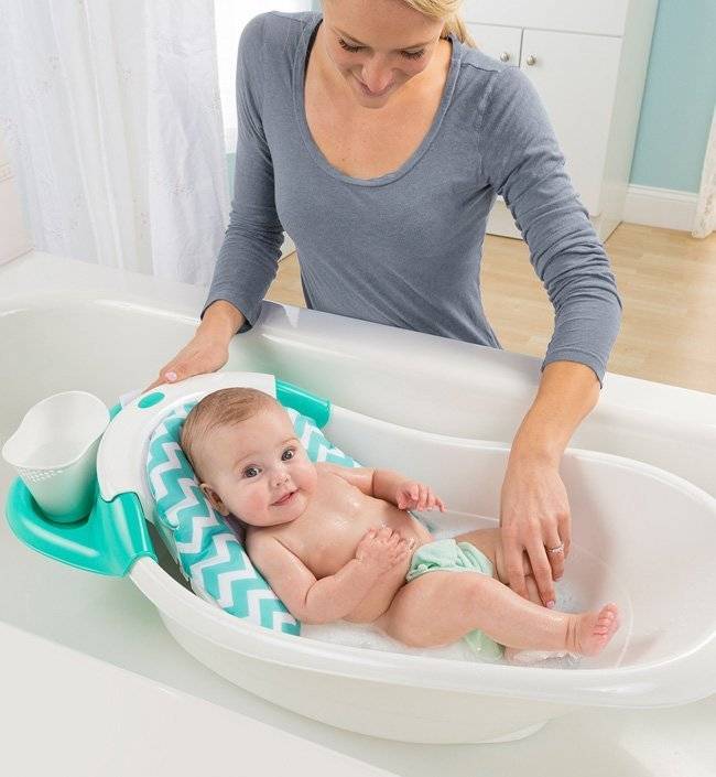 Приспособления для купания новорожденных в большой ванне