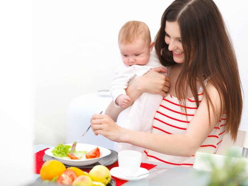 Рацион питания кормящей мамы по месяцам