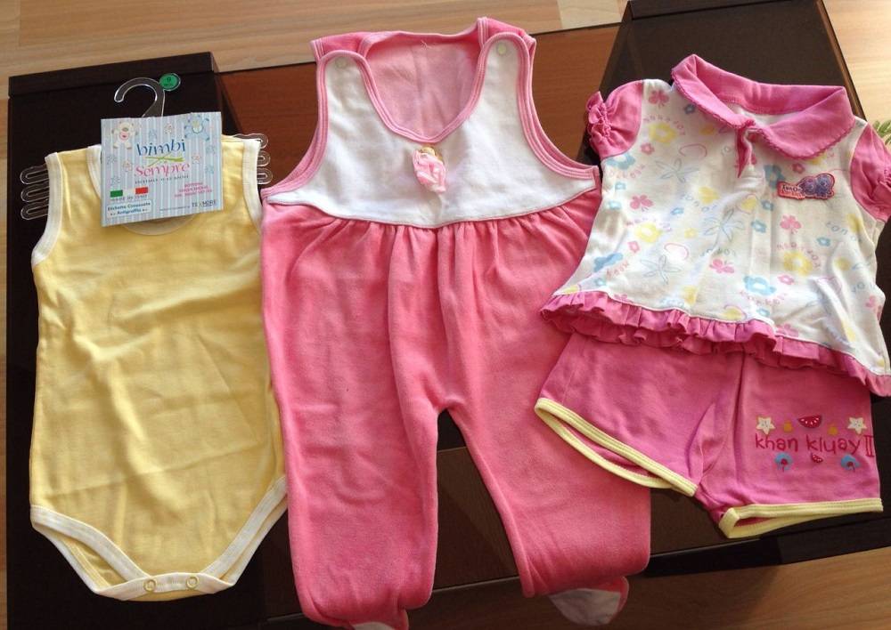 Размеры одежды для новорожденного
